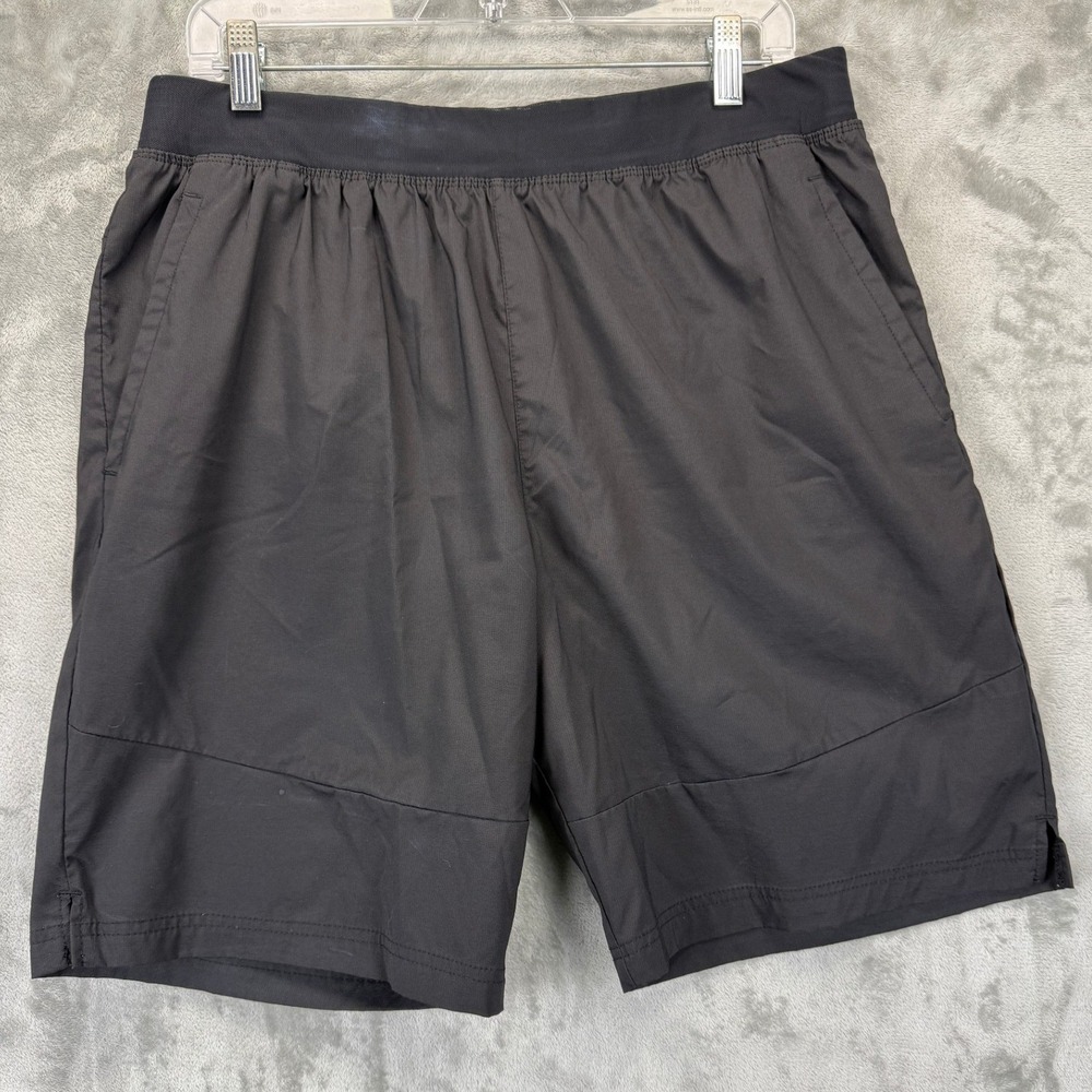 Apana Mens XL Black Athletic Shorts Perforated Back Pockets Training Gym Running